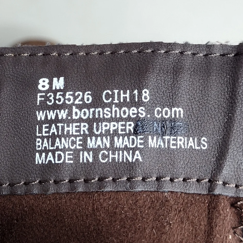 Born Brown Distressed Buckle Riding Tall Over The Knee Boots Sz 8M